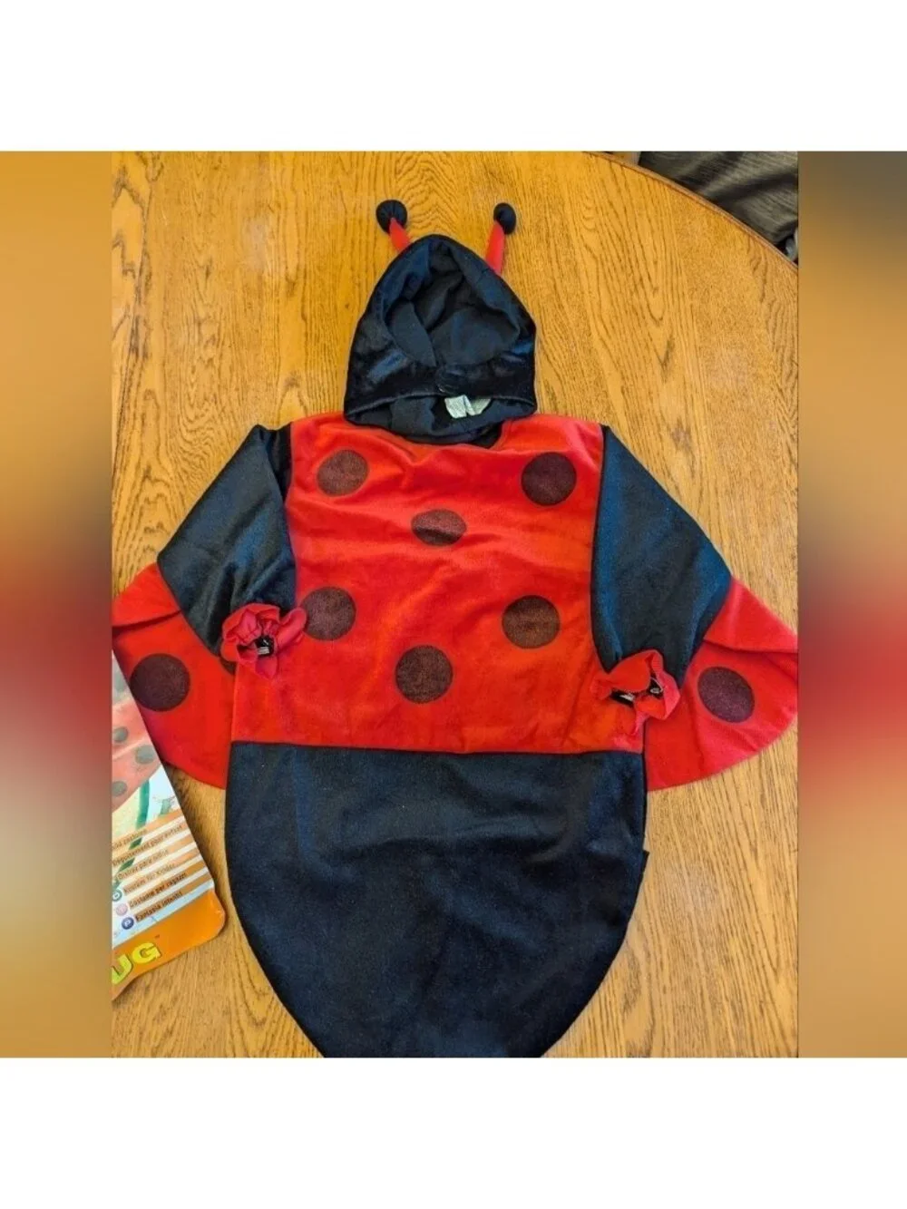 Rubies infant newborn Ladybug Costume  includes a bunting bag & soft head piece
